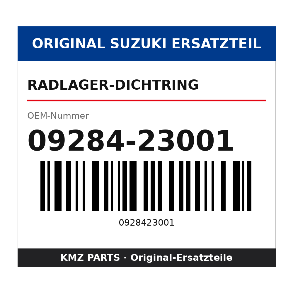 Suzuki Radlager-Dichtring 09284-23001