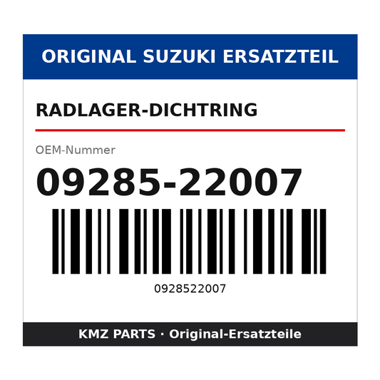 Suzuki Radlager-Dichtring 09285-22007