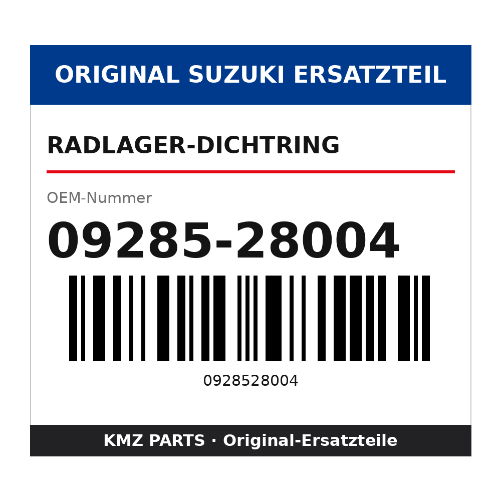 Suzuki Radlager-Dichtring 09285-28004
