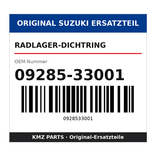 Suzuki Radlager-Dichtring 09285-33001