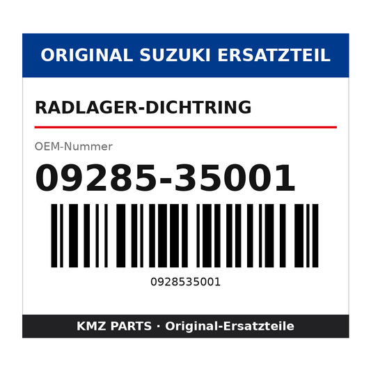 Suzuki Radlager-Dichtring 09285-35001