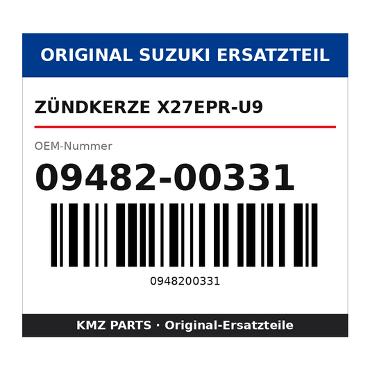 Suzuki Zündkerze X27EPR-U9 09482-00331