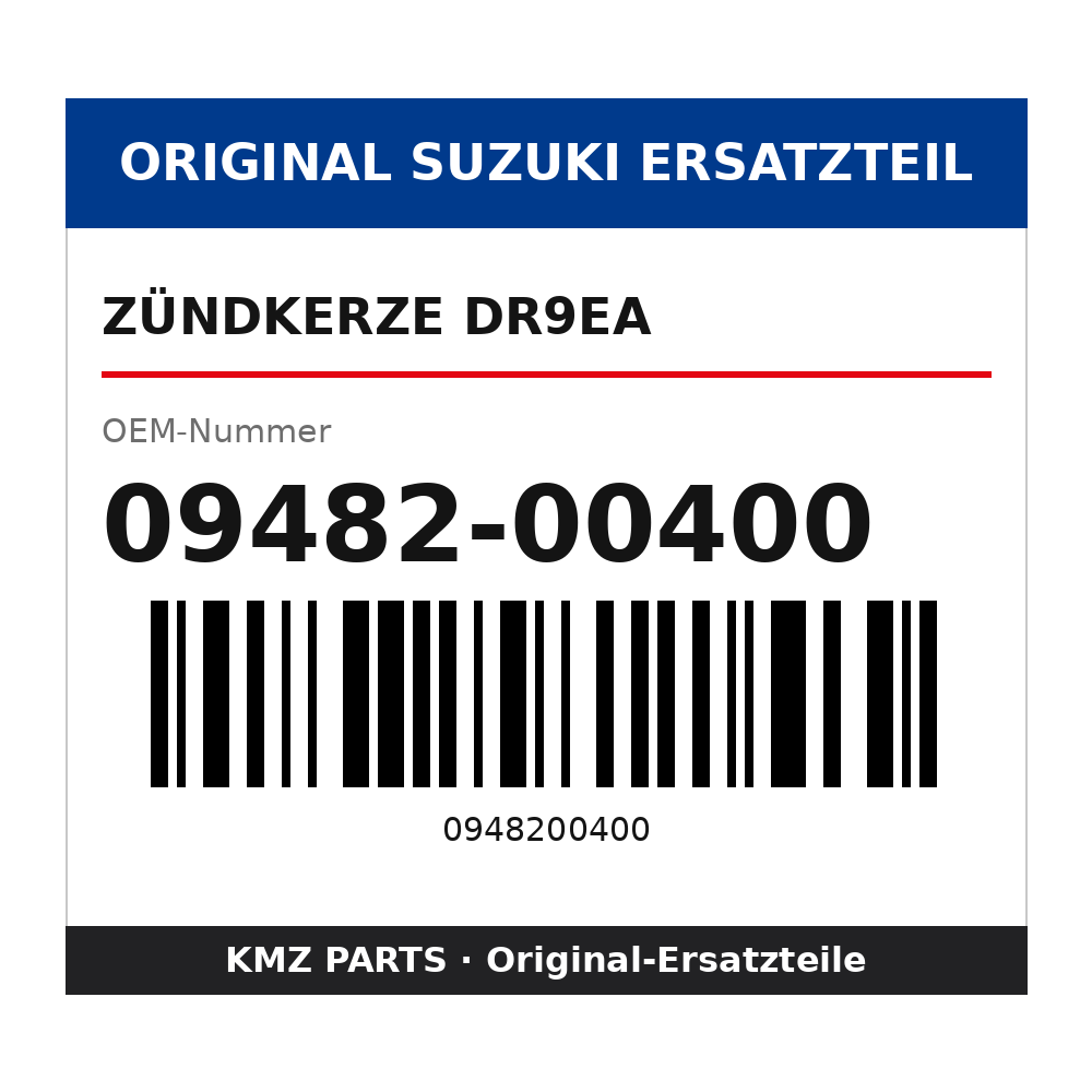 Suzuki Zündkerze DR9EA 09482-00400