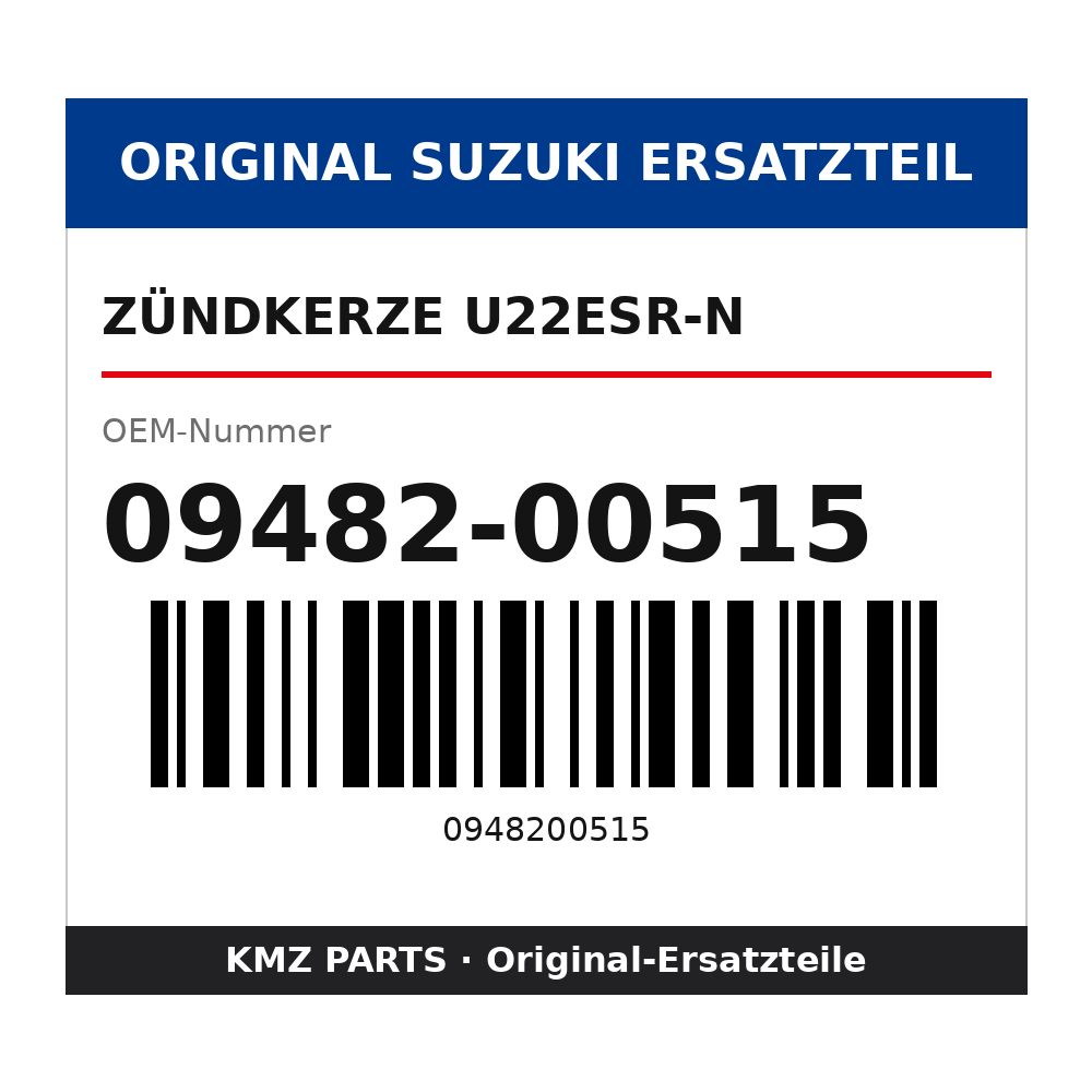 Suzuki Zündkerze U22ESR-N 09482-00515