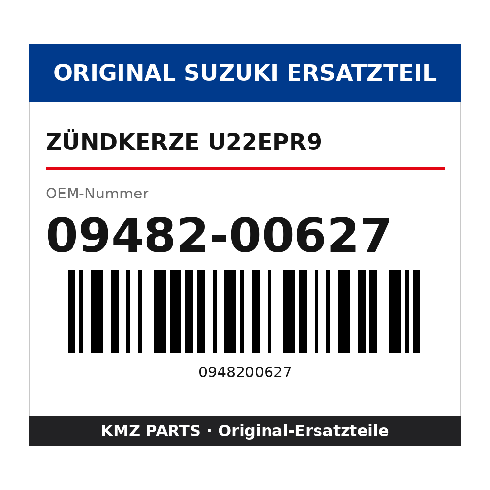 Suzuki Zündkerze U22EPR9 09482-00627
