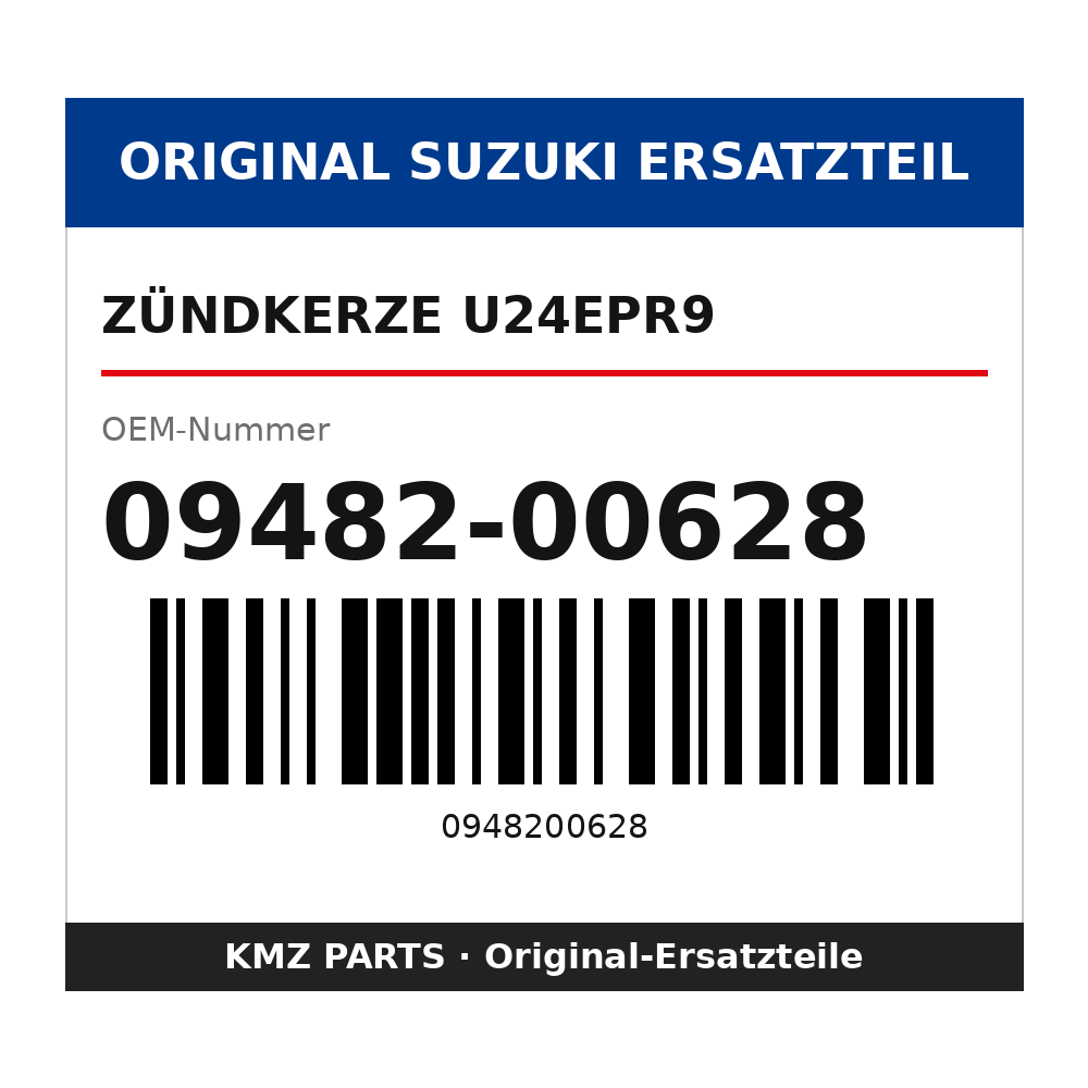 Suzuki Zündkerze U24EPR9 09482-00628