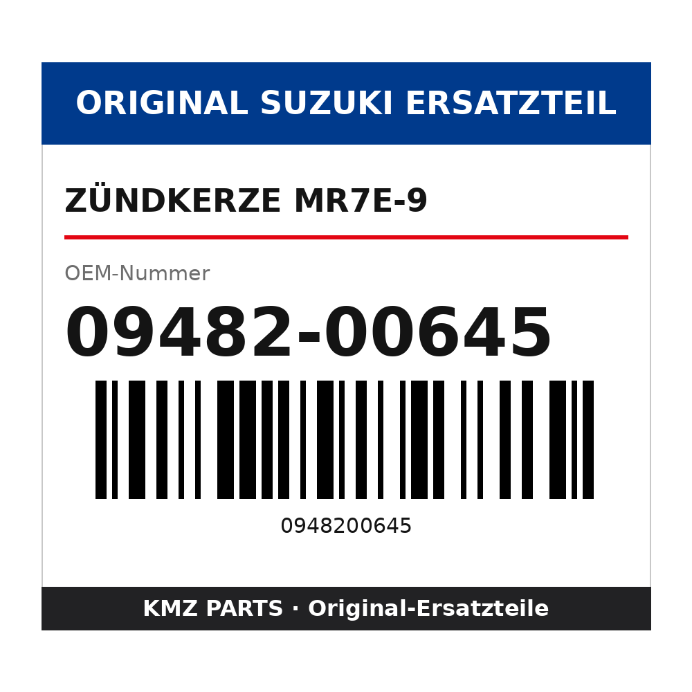 Suzuki Zündkerze MR7E-9 09482-00645