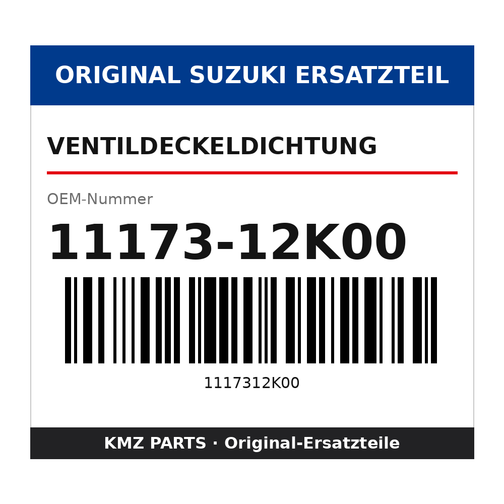 Suzuki Ventildeckeldichtung 11173-12K00