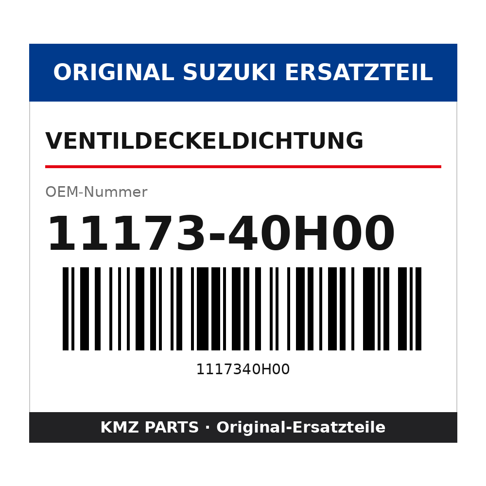 Suzuki Ventildeckeldichtung 11173-40H00