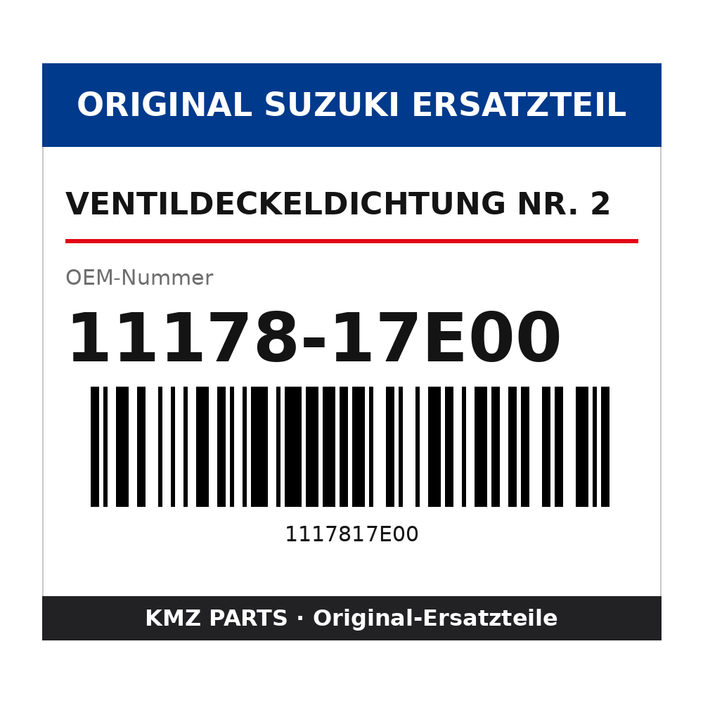 Suzuki Ventildeckeldichtung Nr. 2 11178-17E00