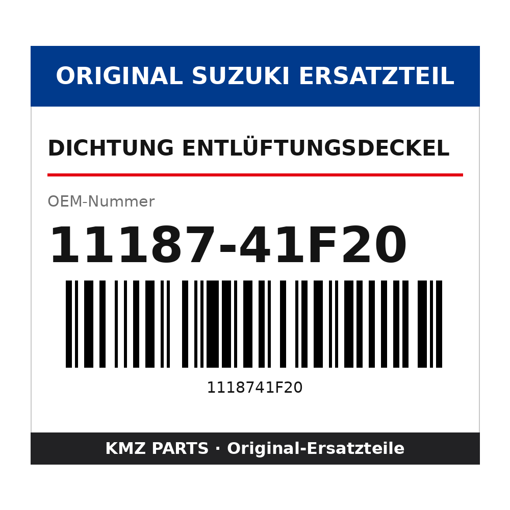 Suzuki Dichtung Entlüftungsdeckel 11187-41F20