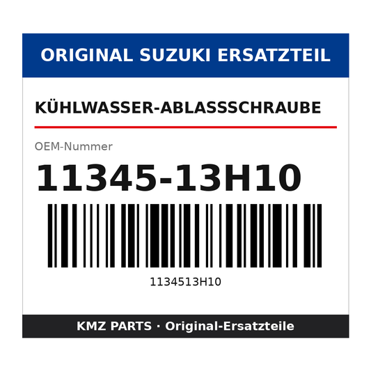 Suzuki Kühlwasser-Ablassschraube 11345-13H10