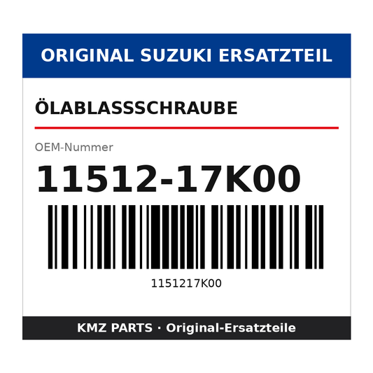 Suzuki Ölablassschraube 11512-17K00
