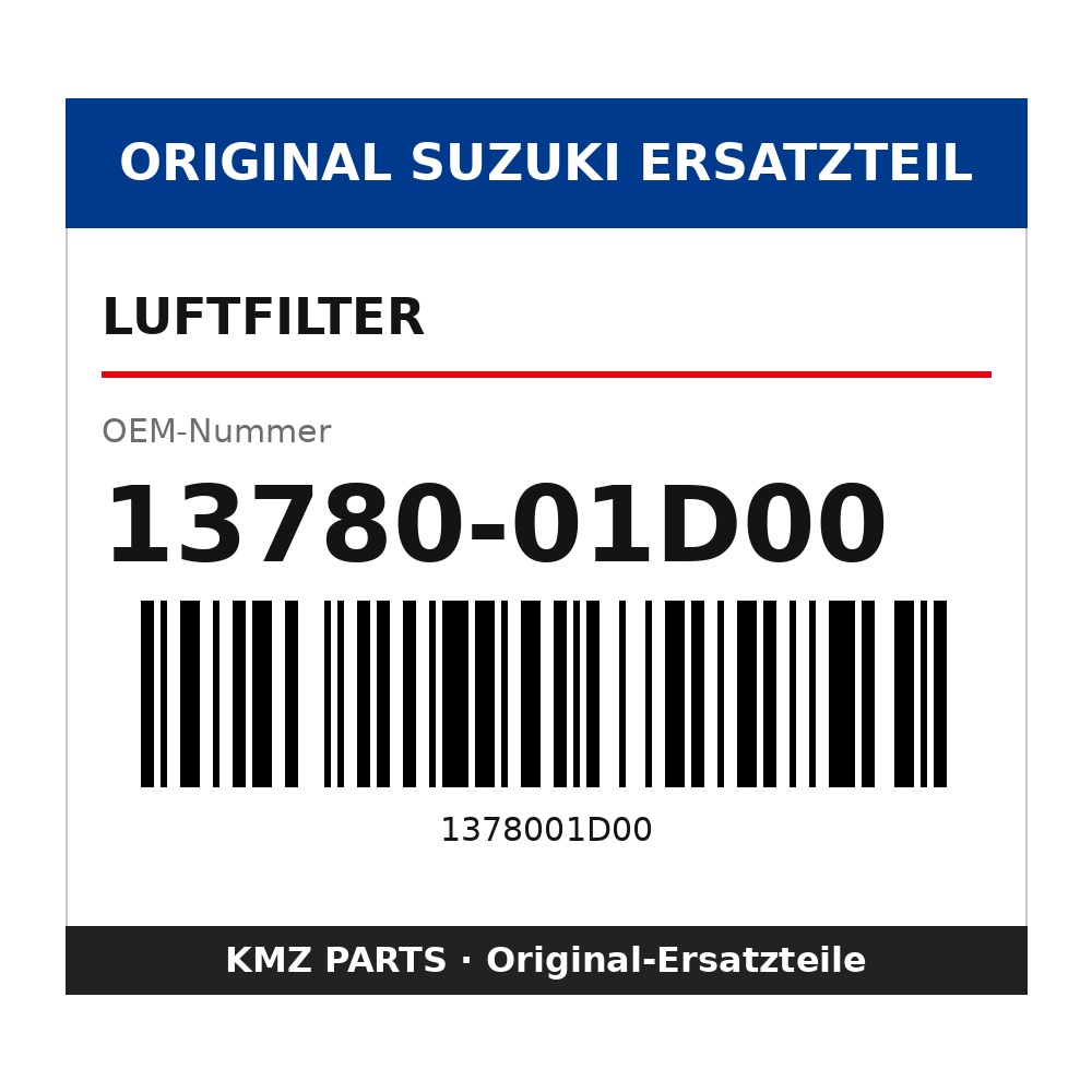 Suzuki Luftfilter 13780-01D00