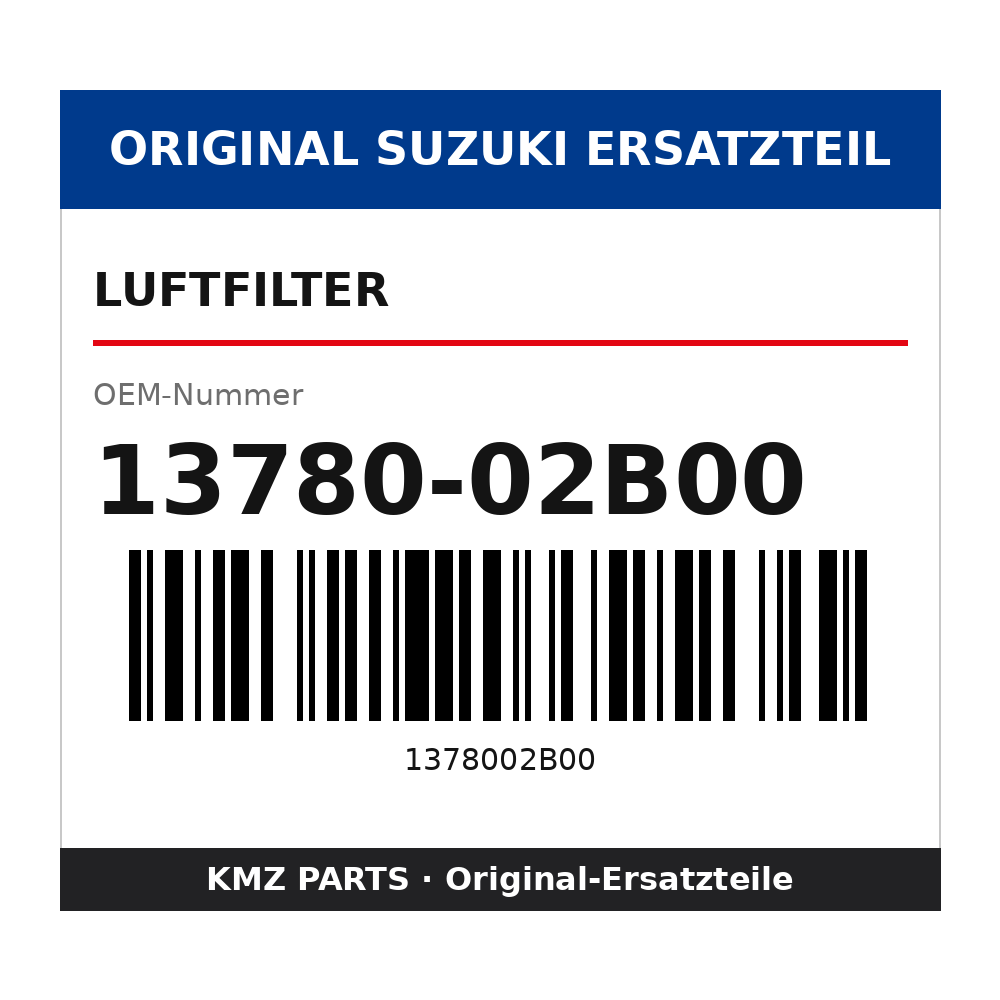 Suzuki Luftfilter 13780-02B00