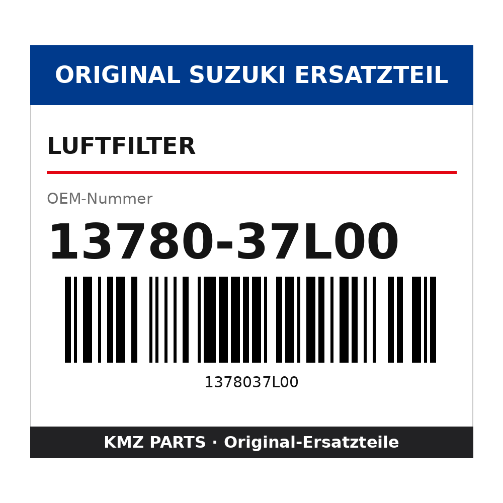 Suzuki Luftfilter 13780-37L00
