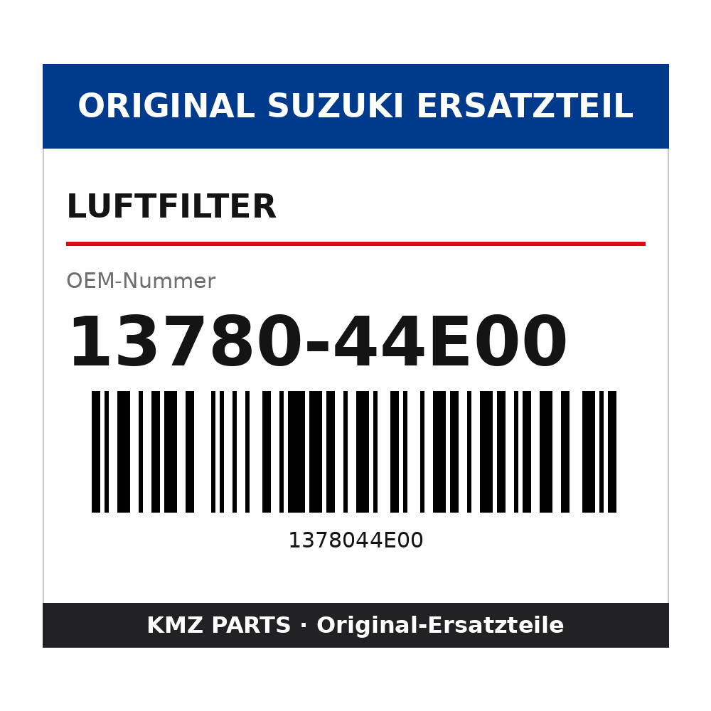 Suzuki Luftfilter 13780-44E00