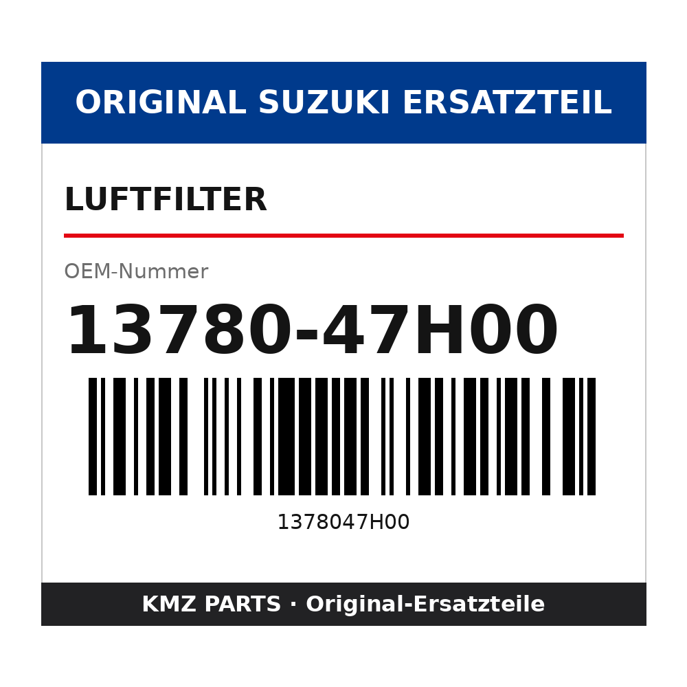 Suzuki Luftfilter 13780-47H00