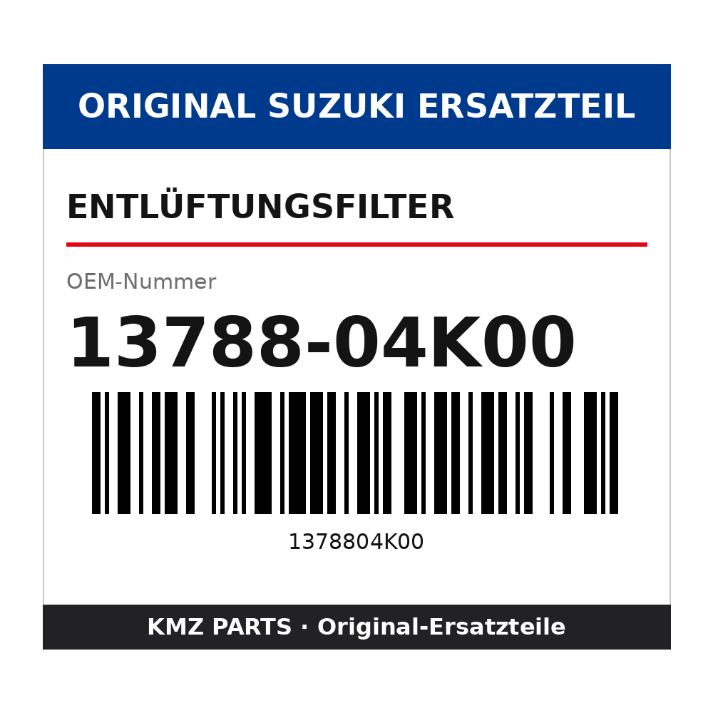 Suzuki Entlüftungsfilter 13788-04K00