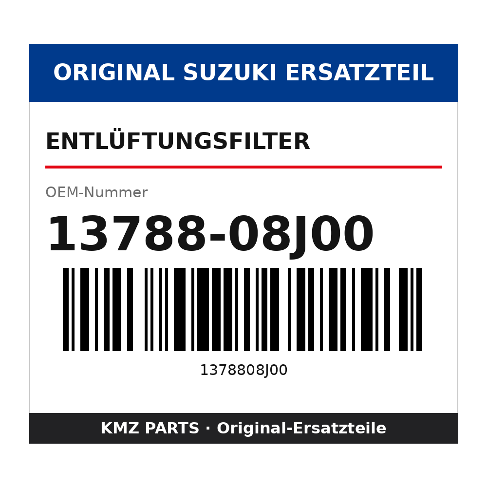 Suzuki Entlüftungsfilter 13788-08J00