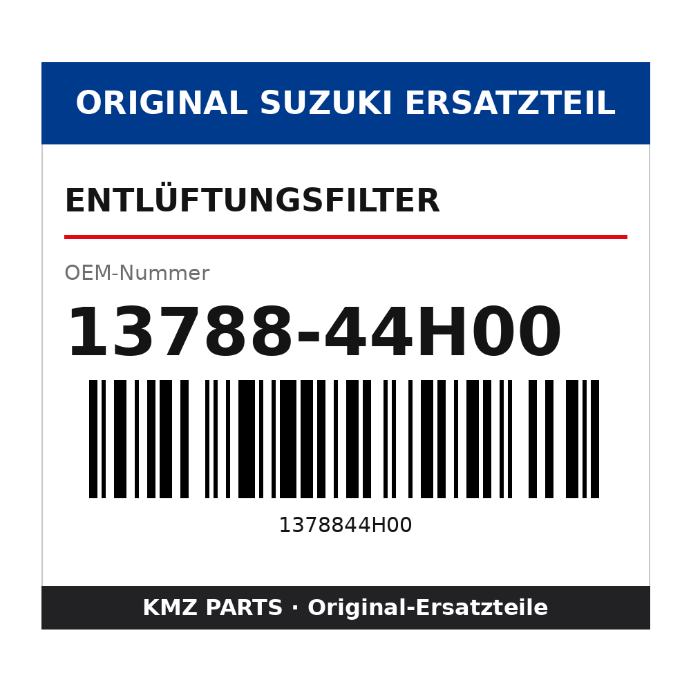 Suzuki Entlüftungsfilter 13788-44H00
