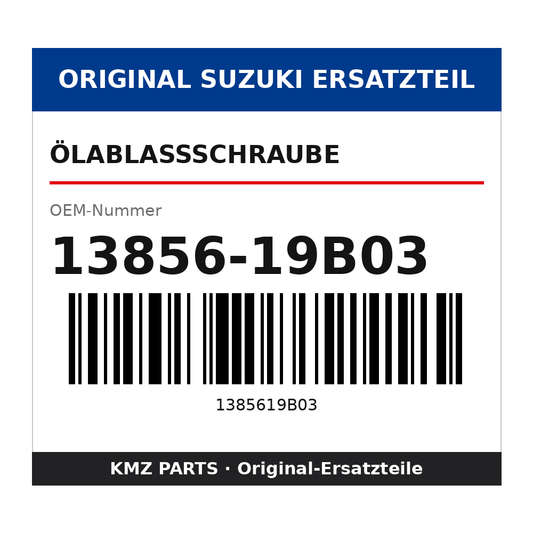 Suzuki Ölablassschraube 13856-19B03