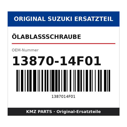 Suzuki Ölablassschraube 13870-14F01