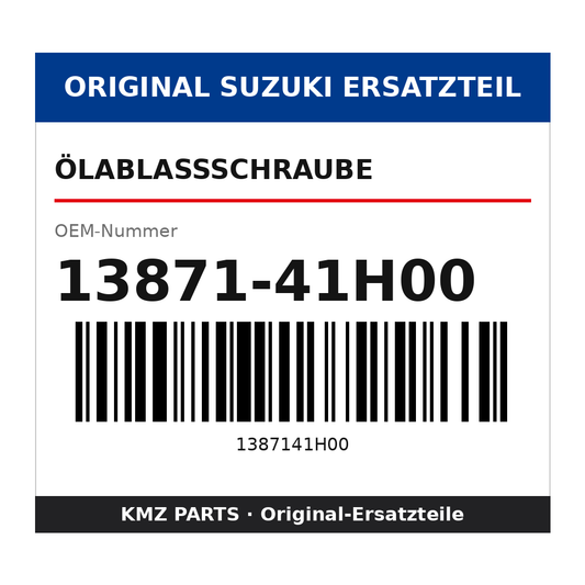 Suzuki Ölablassschraube 13871-41H00