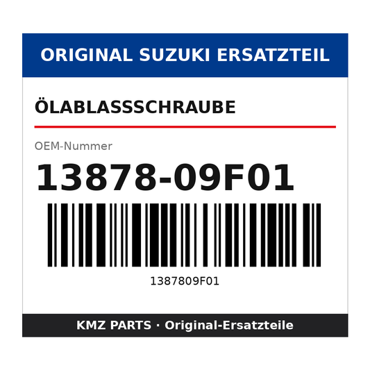 Suzuki Ölablassschraube 13878-09F01