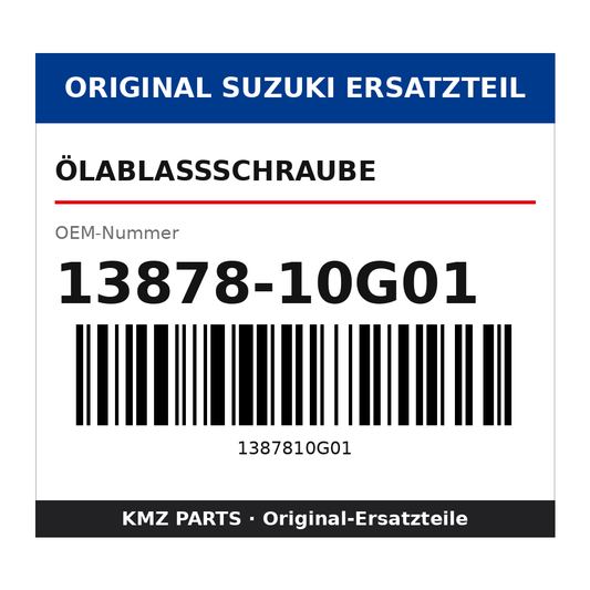 Suzuki Ölablassschraube 13878-10G01