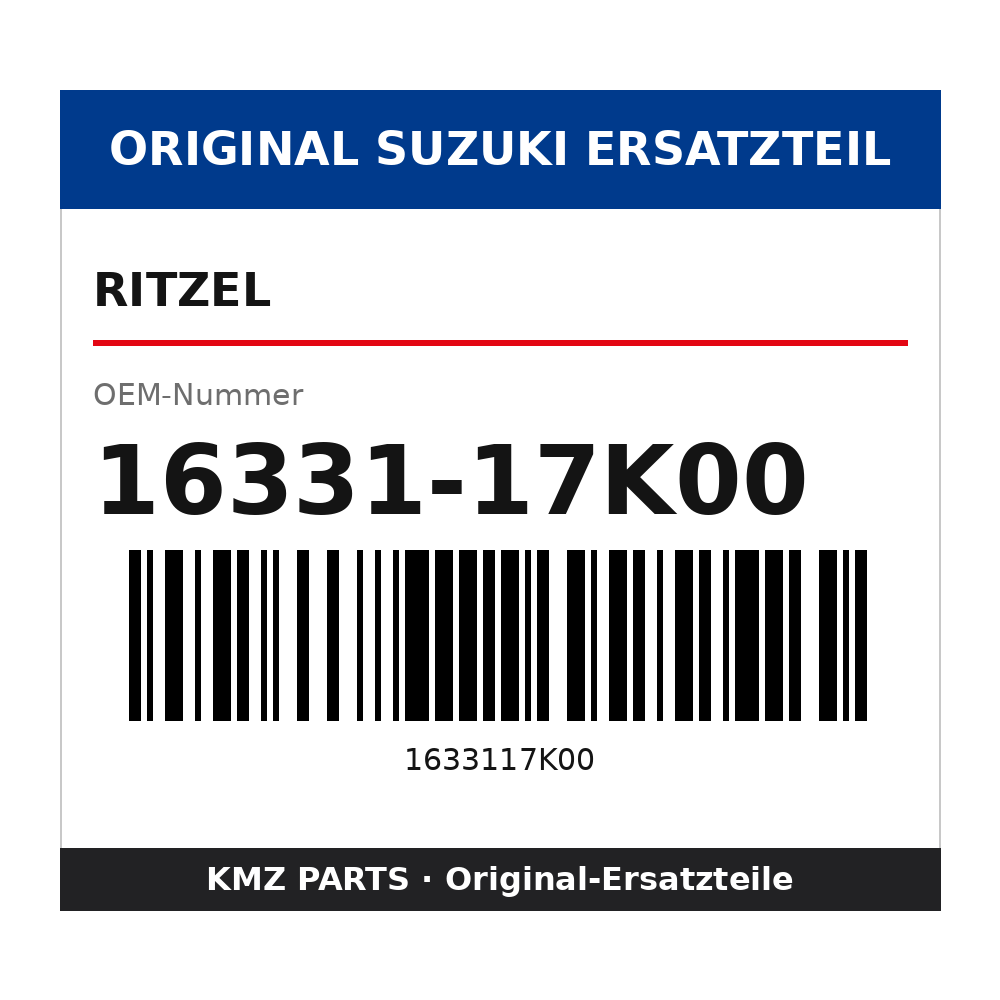 Suzuki Ritzel 16331-17K00