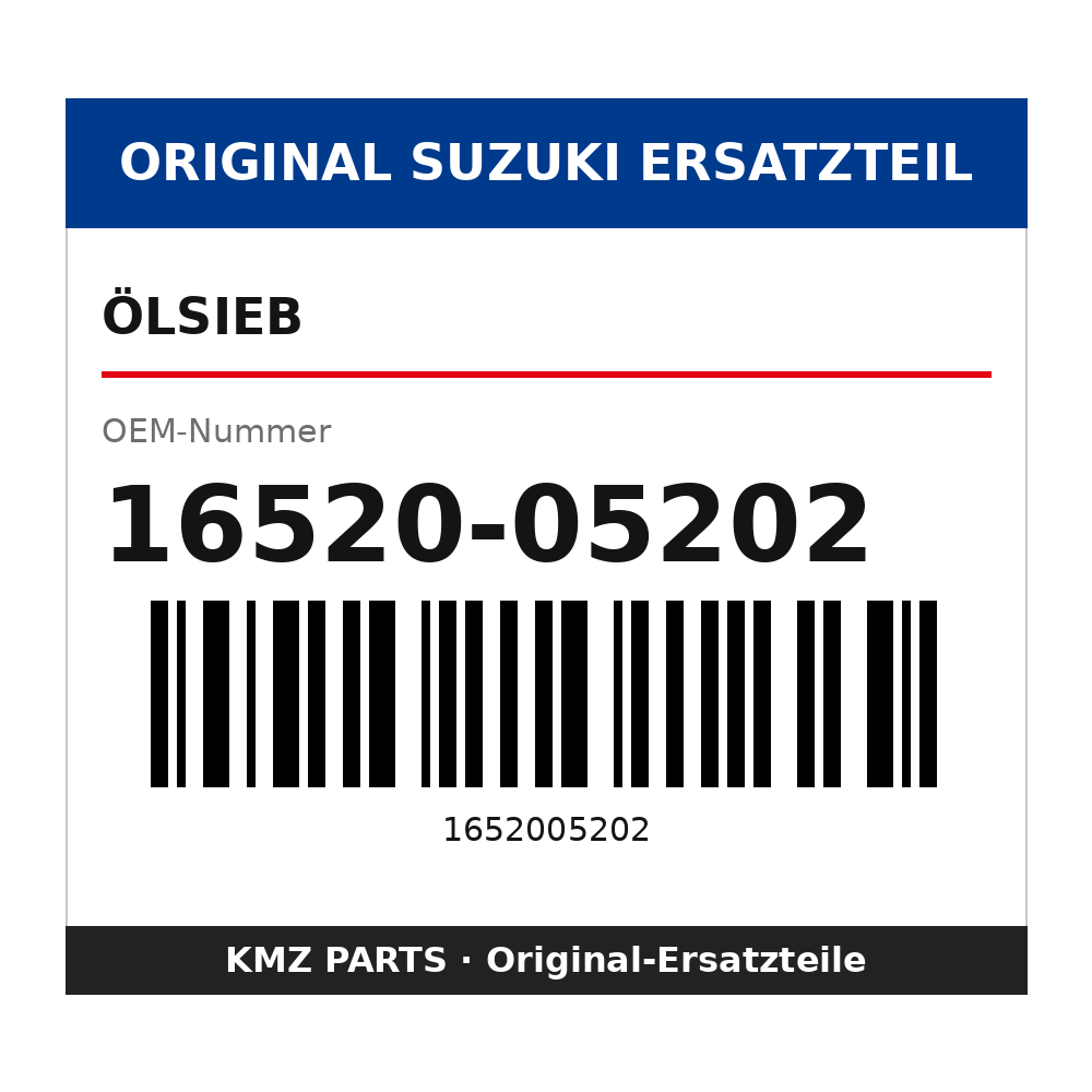 Suzuki Ölsieb 16520-05202