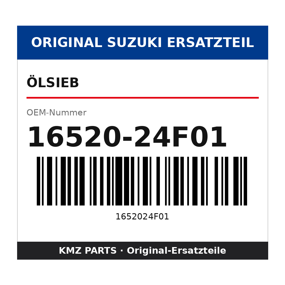 Suzuki Ölsieb 16520-24F01