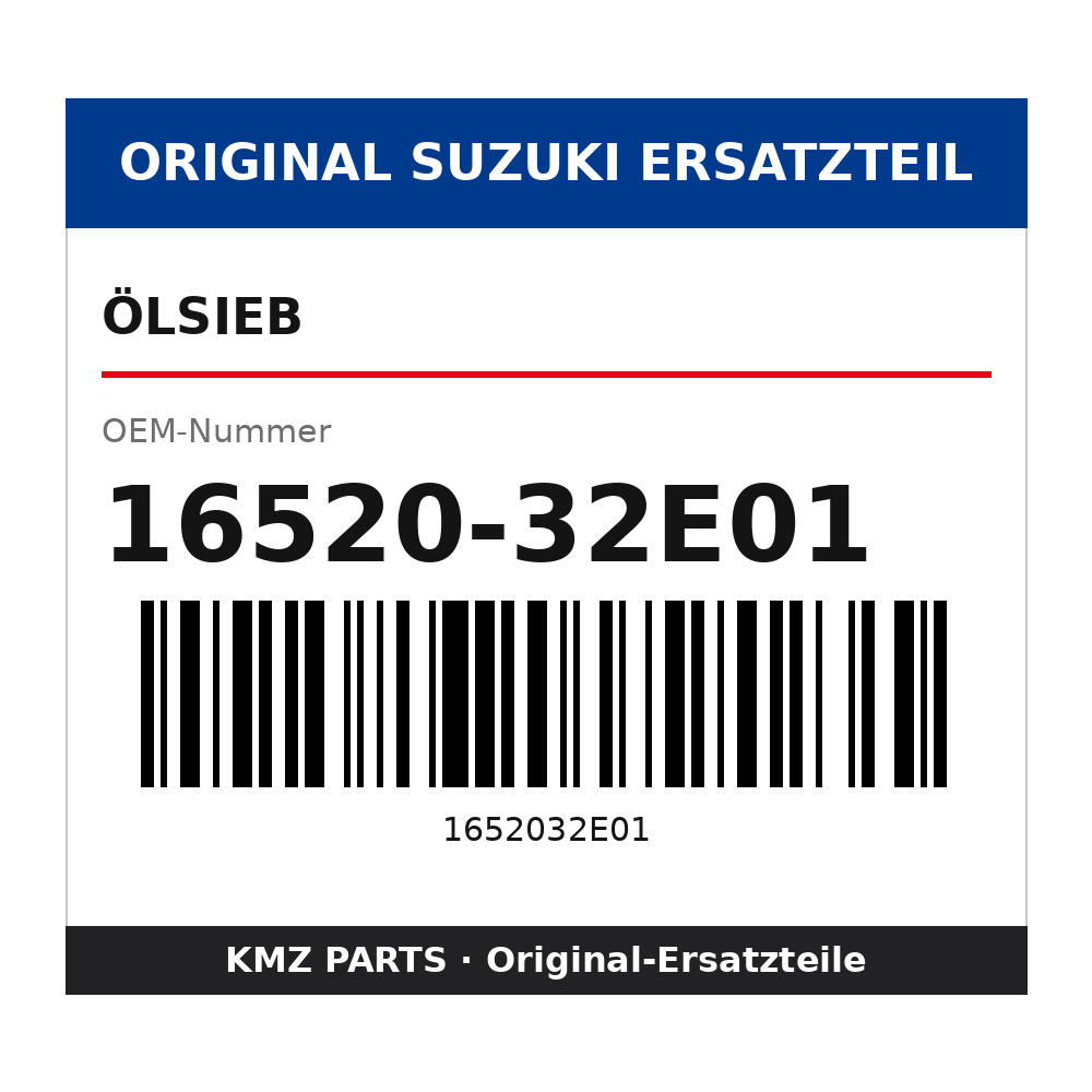 Suzuki Ölsieb 16520-32E01