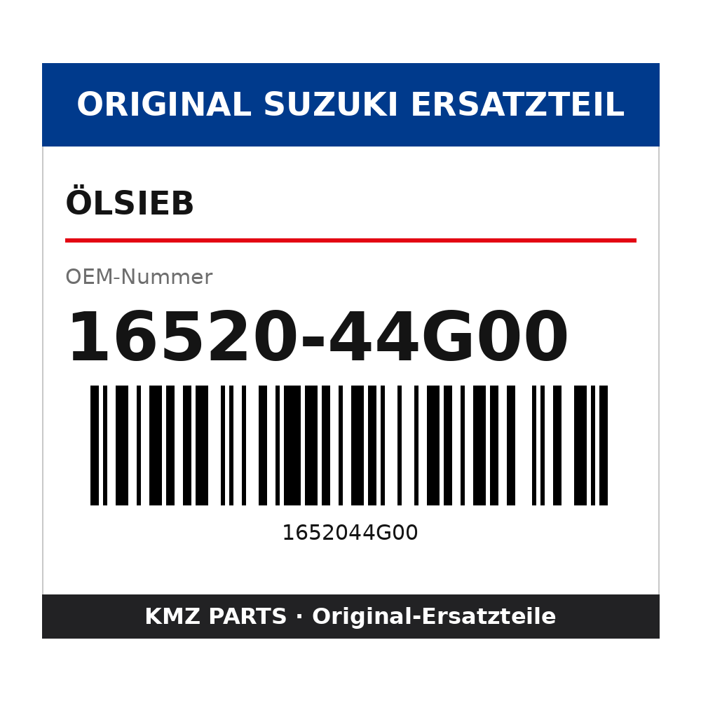 Suzuki Ölsieb 16520-44G00