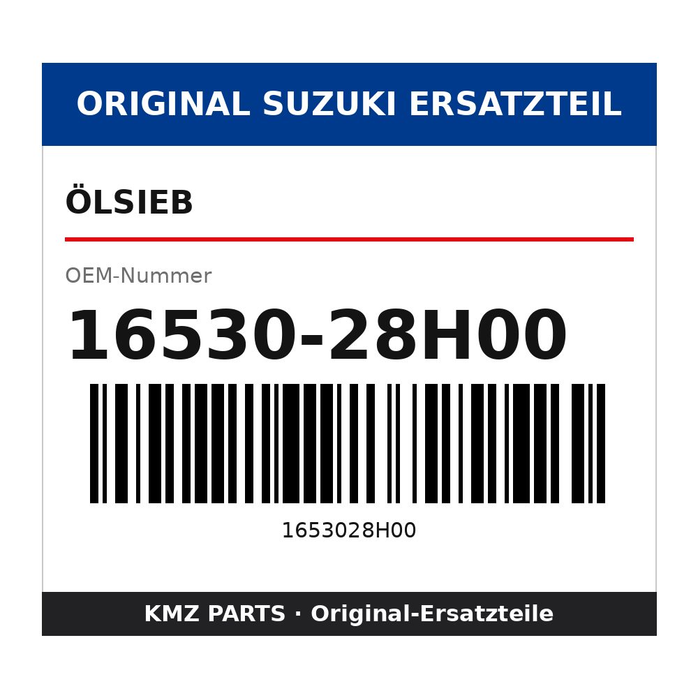Suzuki Ölsieb 16530-28H00