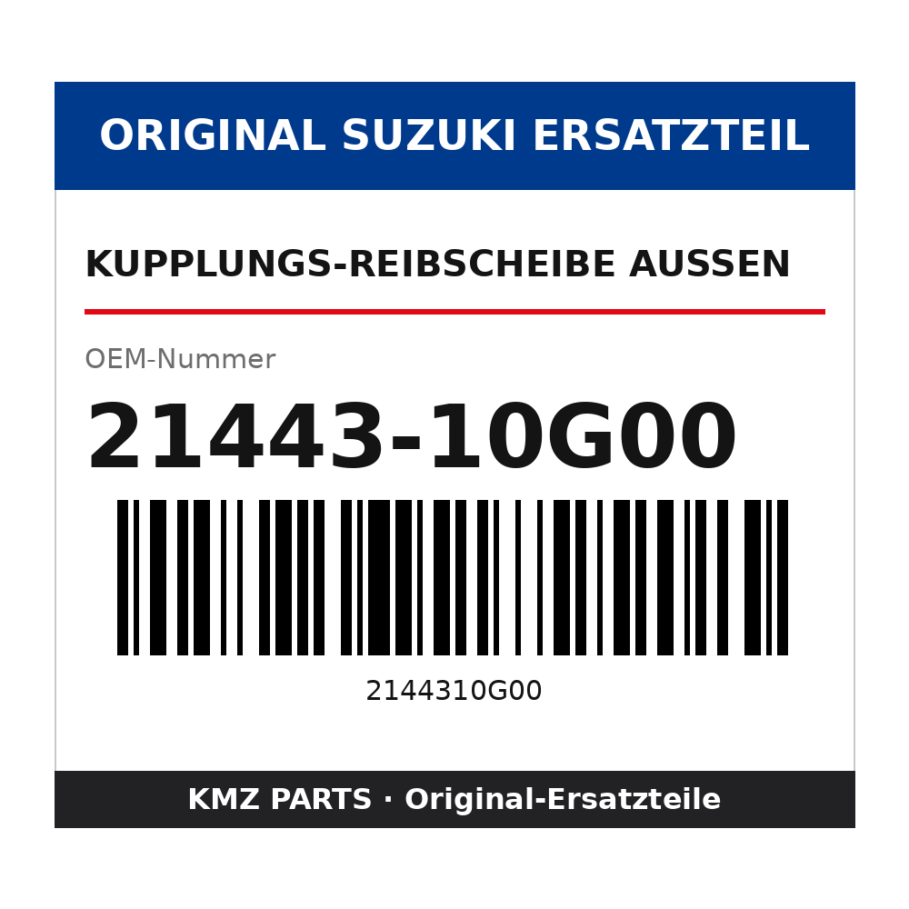 Suzuki Kupplungs-Reibscheibe außen 21443-10G00