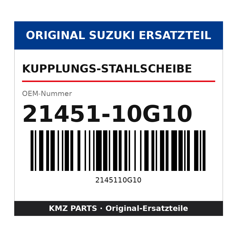 Suzuki Kupplungs-Stahlscheibe 21451-10G10