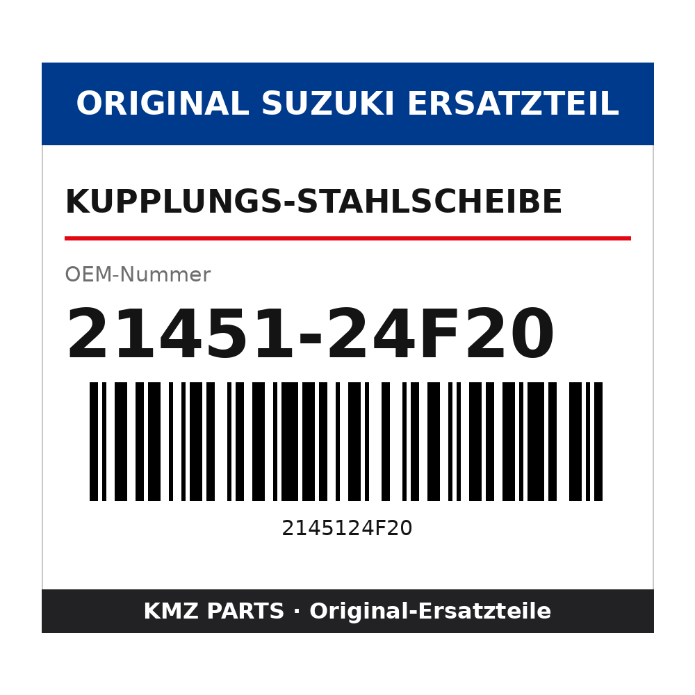 Suzuki Kupplungs-Stahlscheibe 21451-24F20