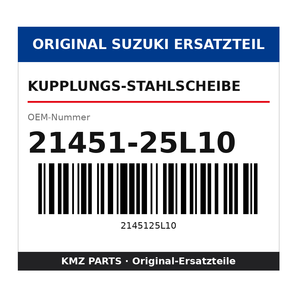 Suzuki Kupplungs-Stahlscheibe 21451-25L10