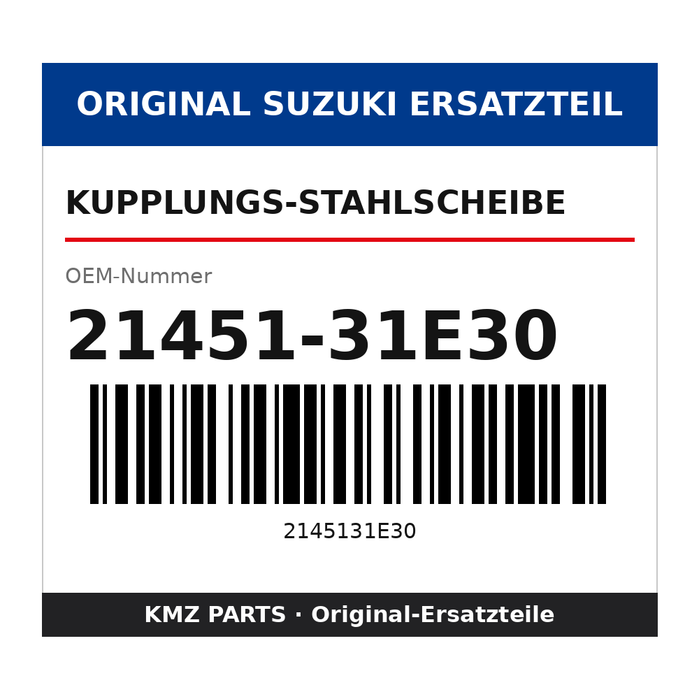 Suzuki Kupplungs-Stahlscheibe 21451-31E30