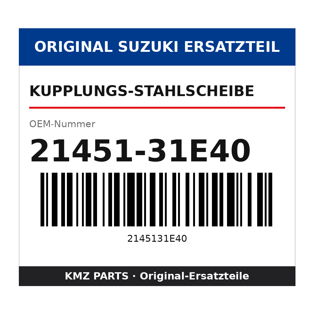 Suzuki Kupplungs-Stahlscheibe 21451-31E40