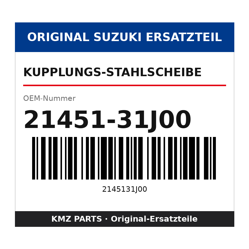 Suzuki Kupplungs-Stahlscheibe 21451-31J00