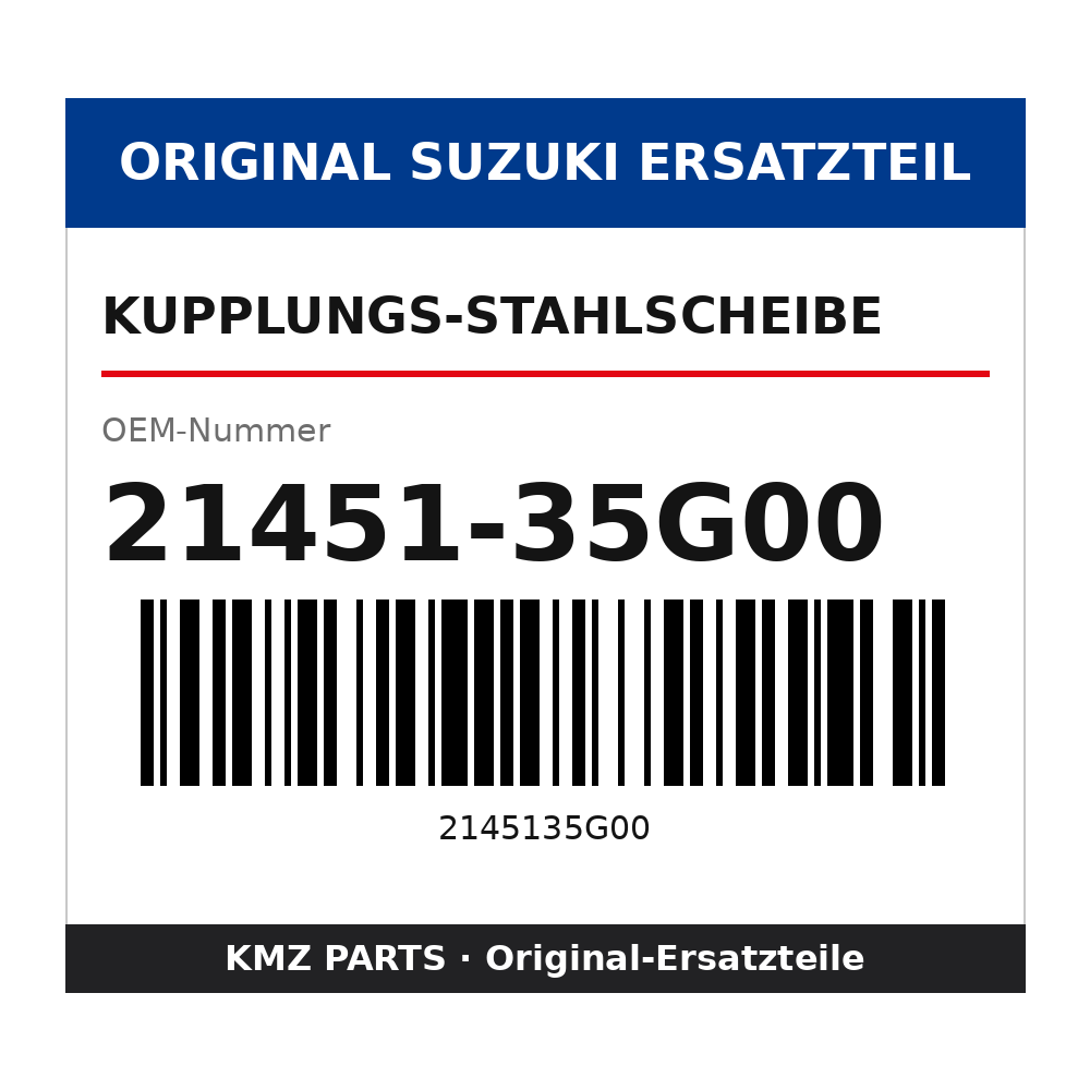 Suzuki Kupplungs-Stahlscheibe 21451-35G00