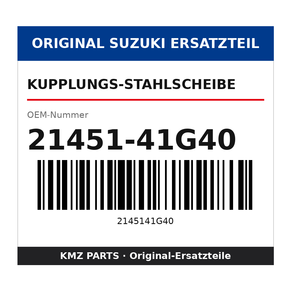 Suzuki Kupplungs-Stahlscheibe 21451-41G40