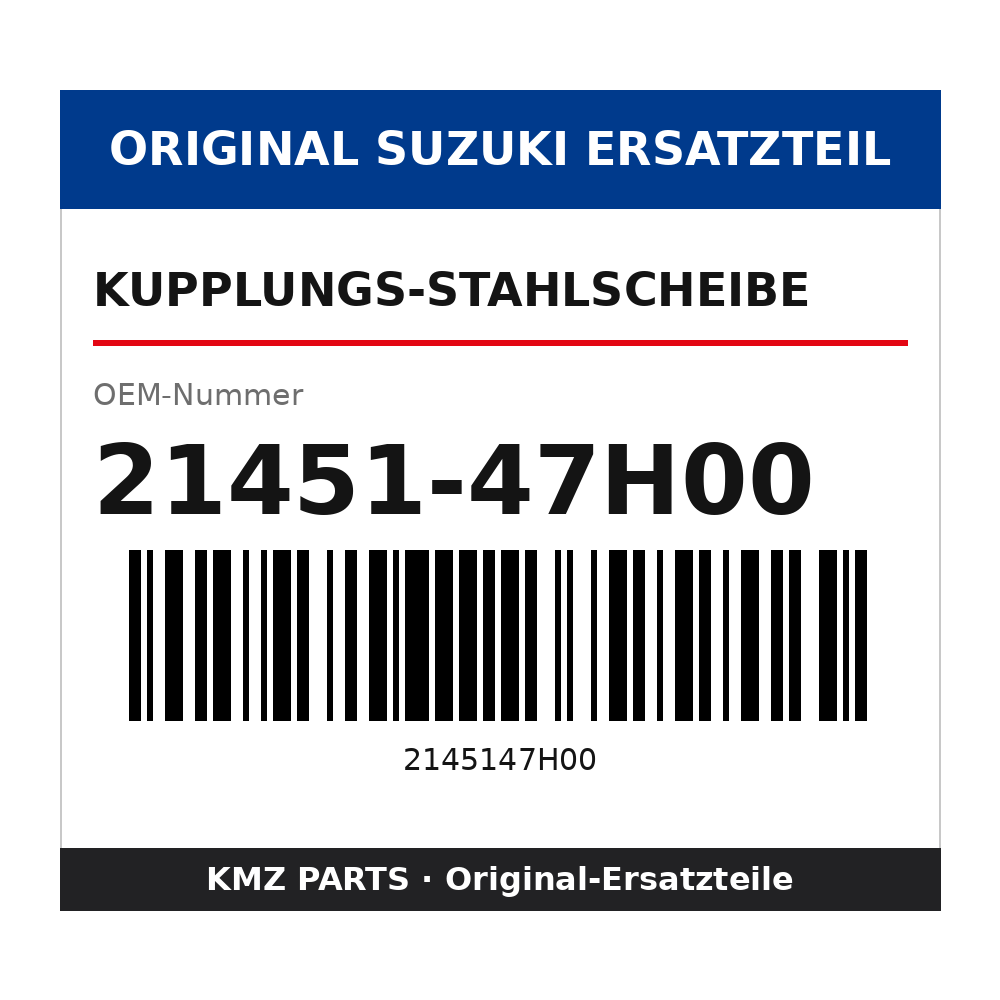 Suzuki Kupplungs-Stahlscheibe 21451-47H00