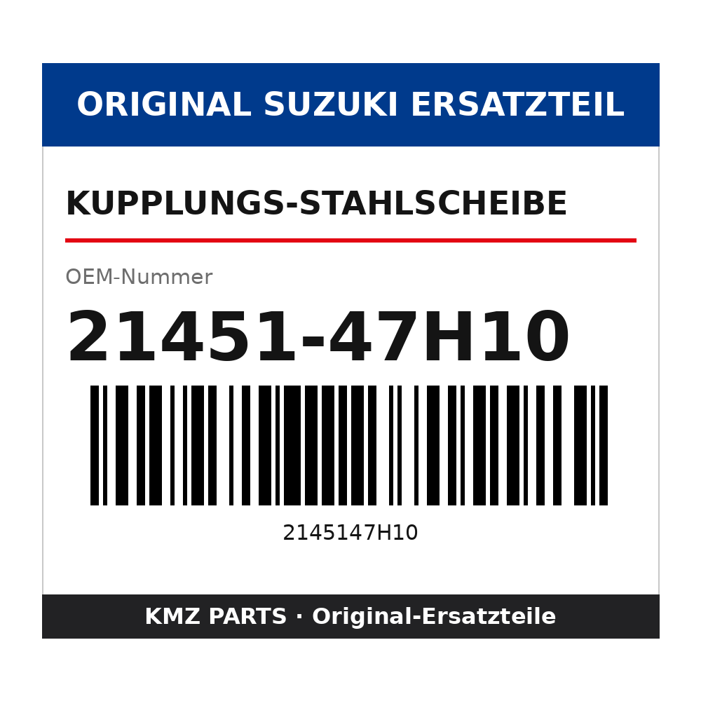 Suzuki Kupplungs-Stahlscheibe 21451-47H10