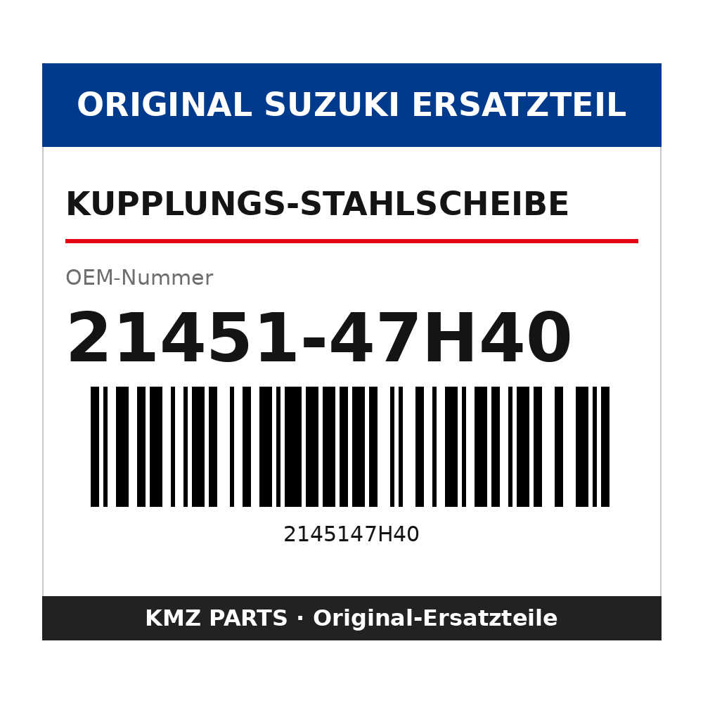 Suzuki Kupplungs-Stahlscheibe 21451-47H40