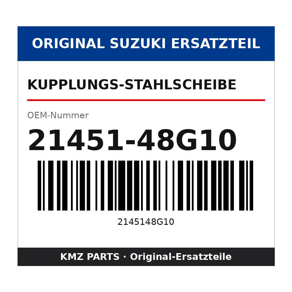 Suzuki Kupplungs-Stahlscheibe 21451-48G10