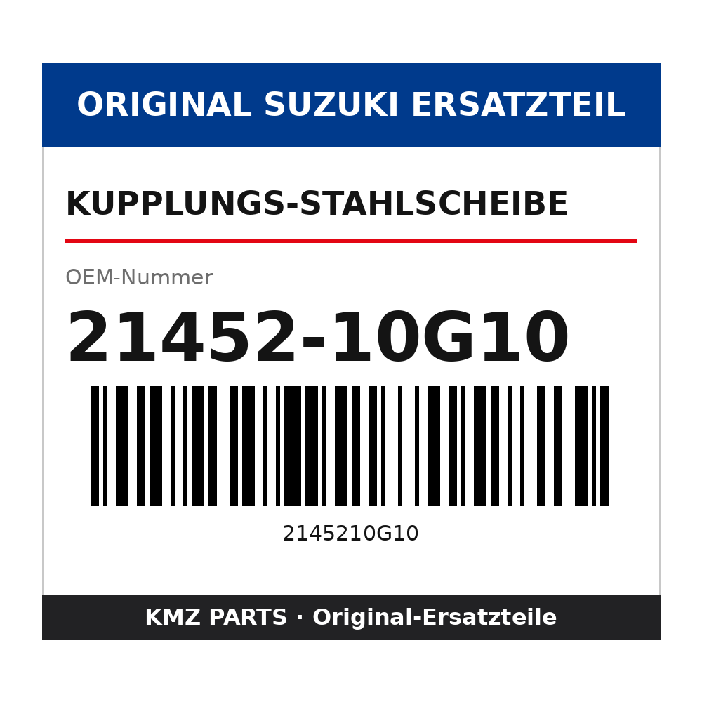 Suzuki Kupplungs-Stahlscheibe 21452-10G10
